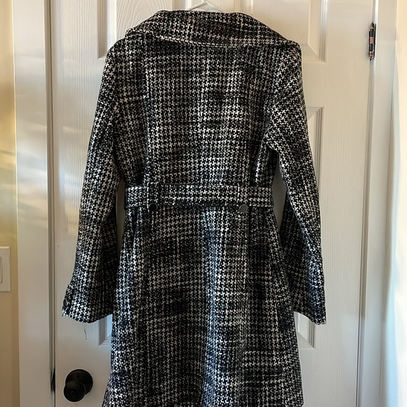 Soia and Kyo houndstooth wool peacoat overcoat jacket coat - Picture 8 of 12